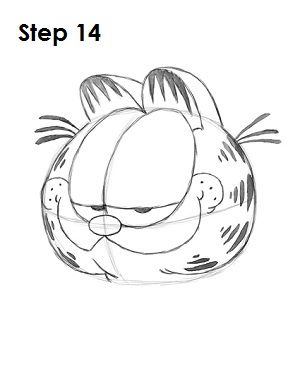 300x388 How To Draw Garfield Picture Drawings, Art Drawings, Learn To Draw - Garfield Drawing