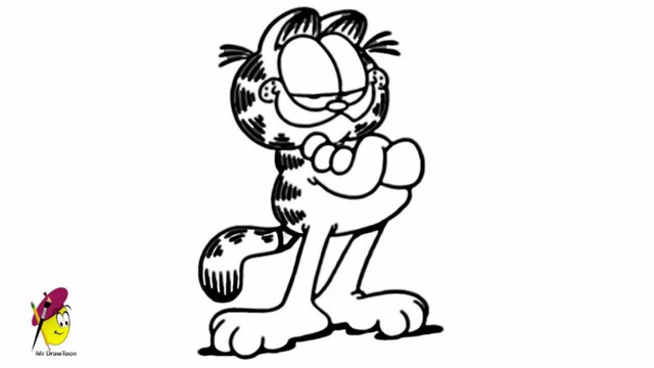 1280x720 Garfield - Garfield Drawing