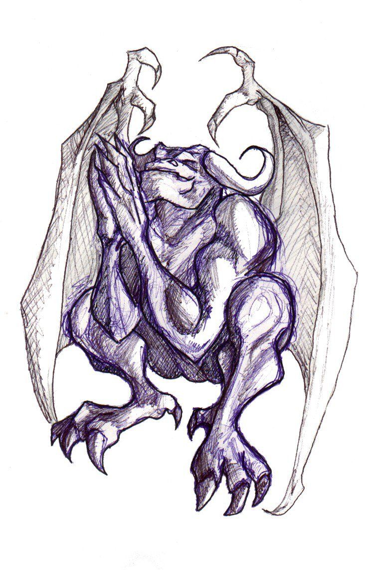 736x1143 gargoyle drawings related keywords suggestions - Gargoyle Drawing
