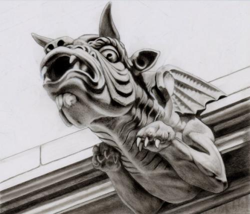 500x427 Gargoyle Drawing - Gargoyle Drawing