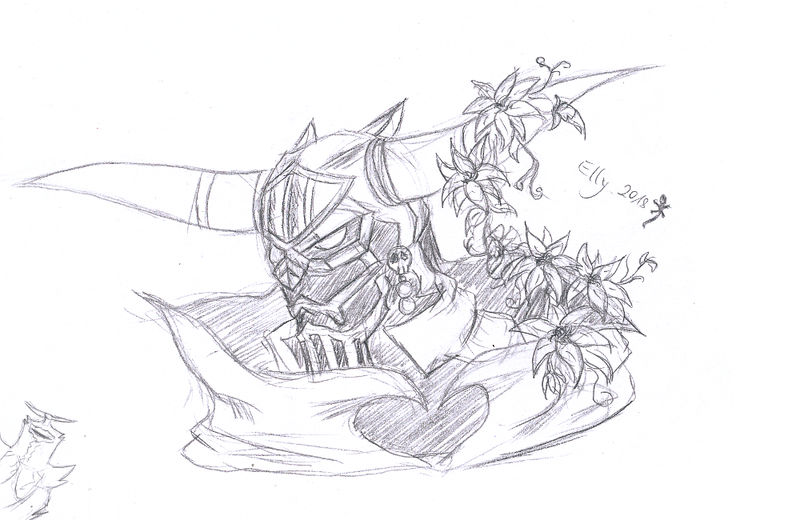 800x520 Pencil Drawing - Garland Drawing