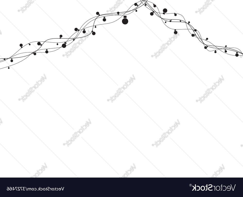 1000x810 unique absract light garland vector drawing vector art library - Garland Drawing