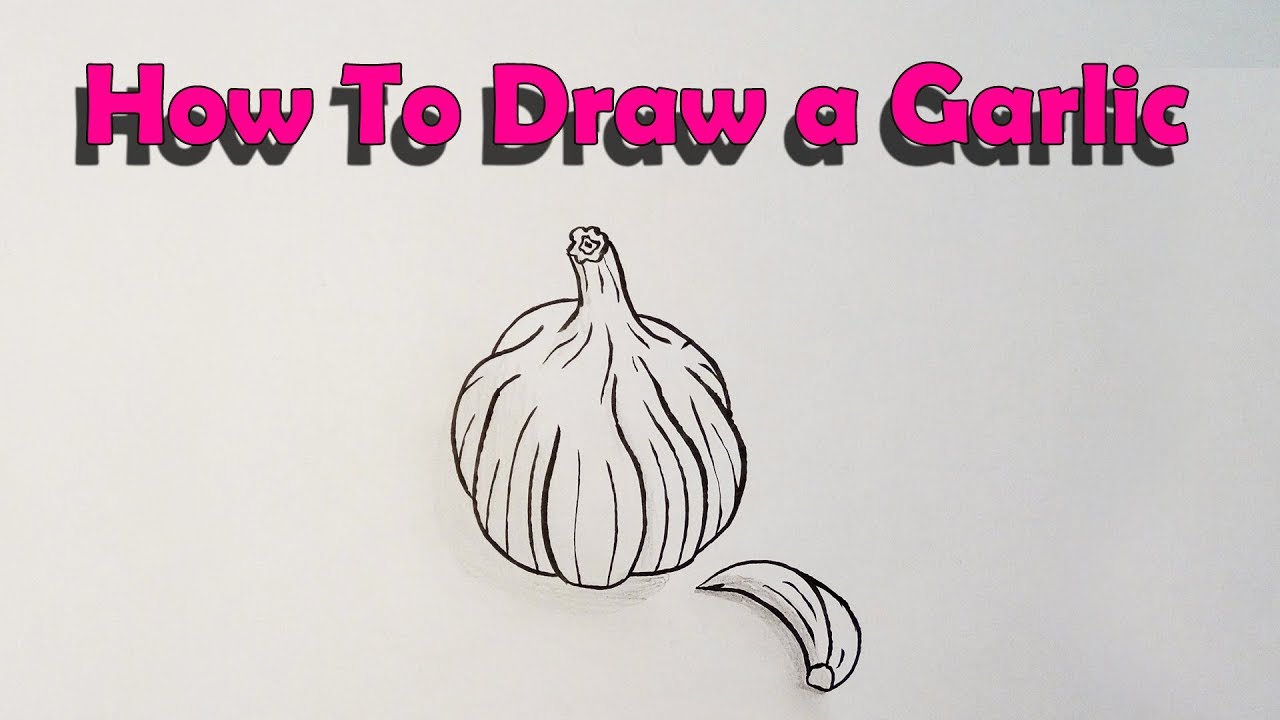 1280x720 how to draw a garlic - Garlic Drawing
