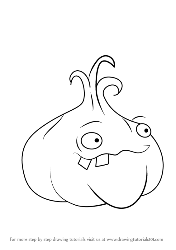 565x800 learn how to draw garlic from plants vs zombies - Garlic Drawing