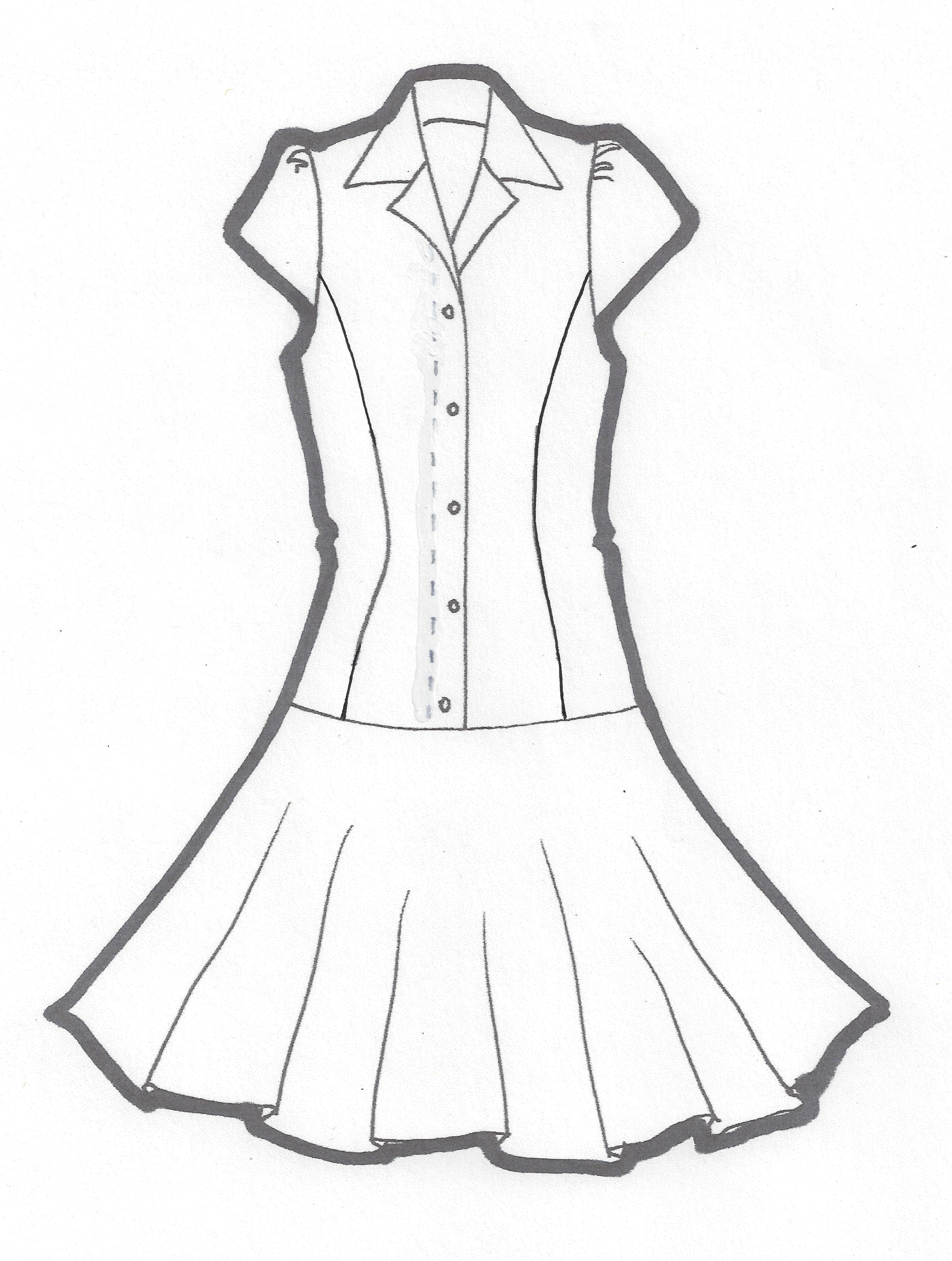 4503x5968 garment technology semester sheena tara fashion - Garment Drawing