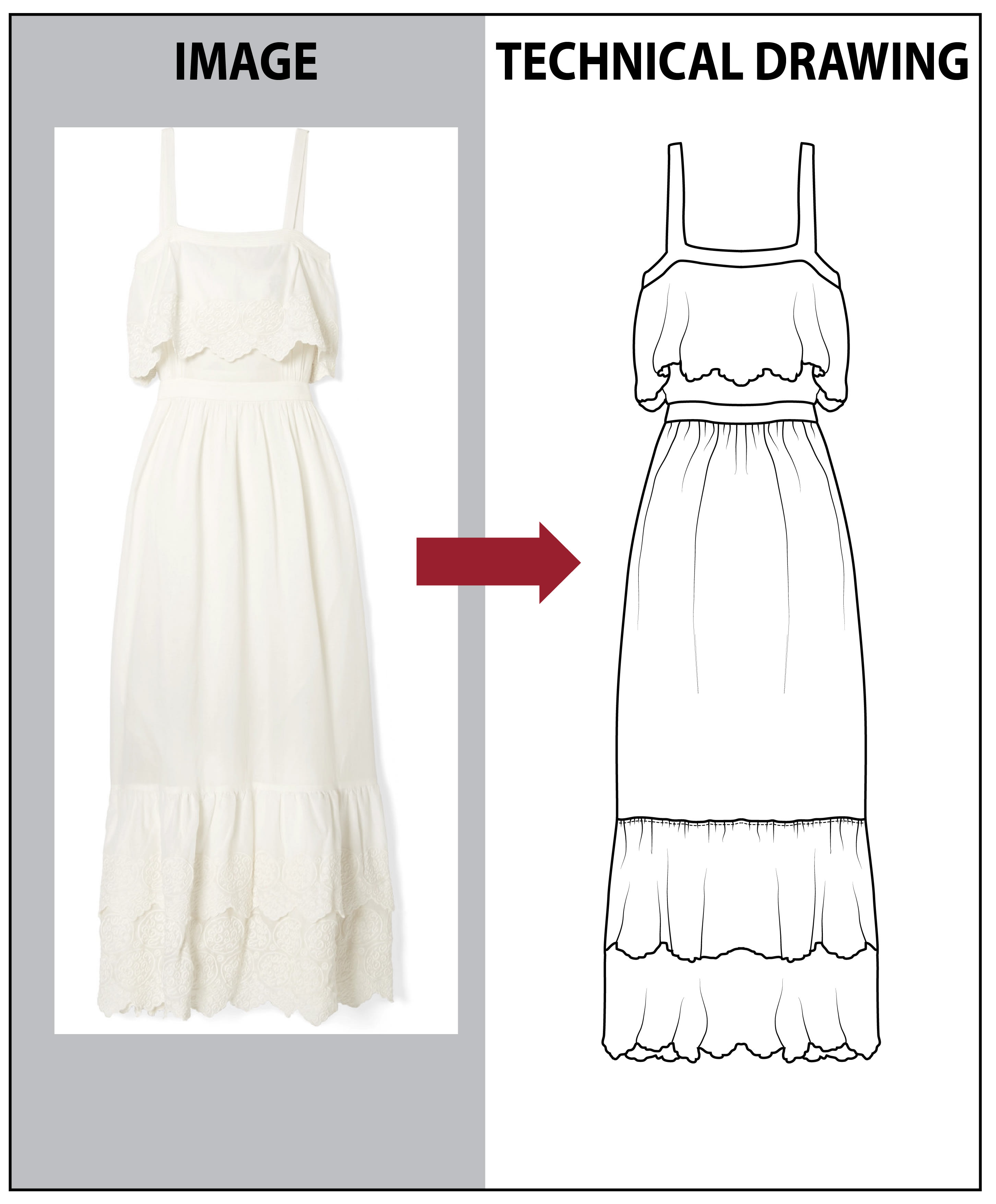 2904x3508 technical drawings,illustrations,cads,flat garment drawings - Garment Drawing