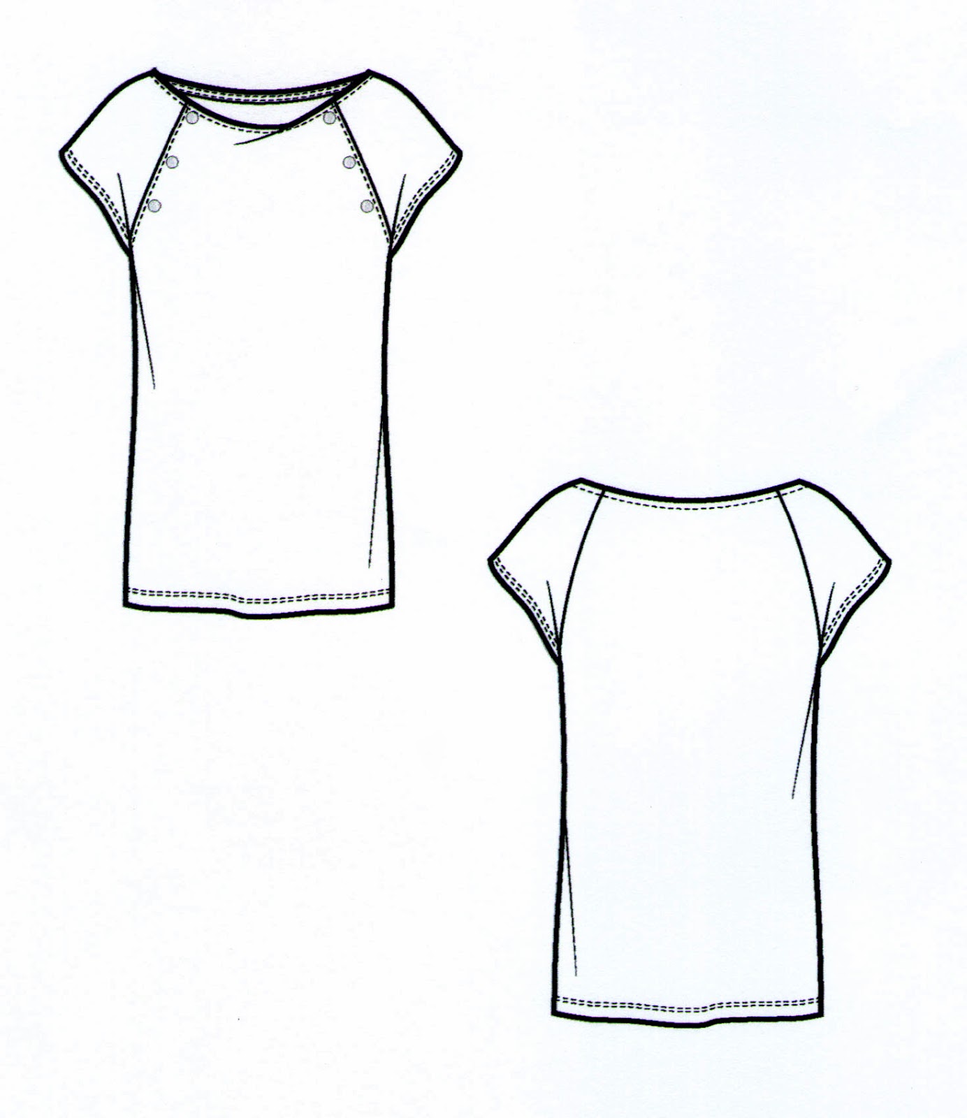 1384x1600 the spinsterhood diaries sample fashion project flat sketches - Garment Drawing