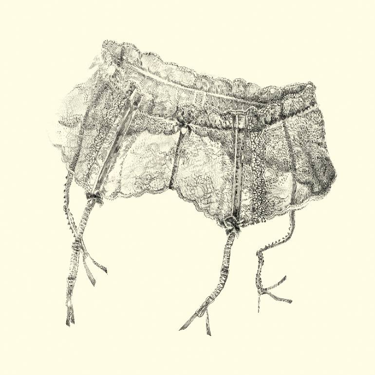 770x770 obsessive garter belt drawing - Garter Drawing