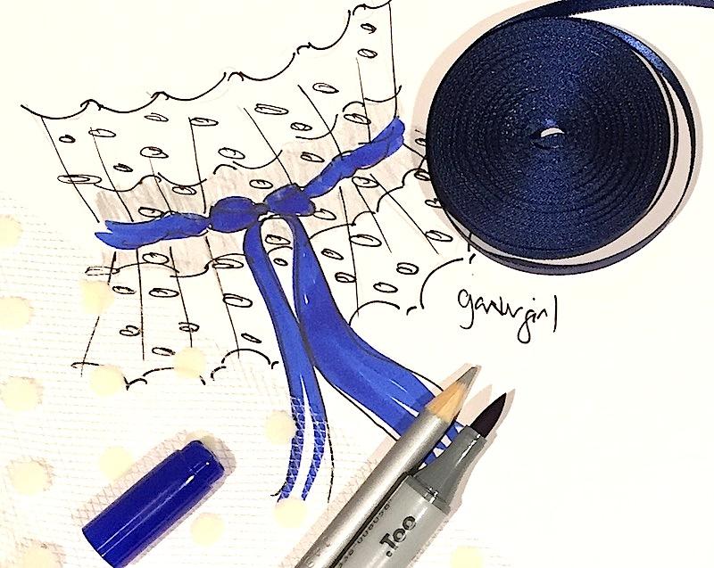 800x637 custom bridal garter sketch - Garter Drawing