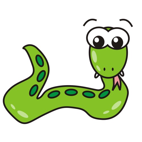 500x500 Garter Snake Clipart Snake Drawing - Garter Snake Drawing