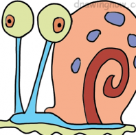 198x197 How To Draw Gary The Snail From Spongebob Squarepants Lessons - Gary Drawing