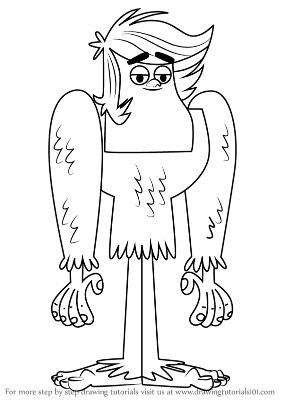 567x800 Learn How To Draw Gary From Grojband - Gary Drawing