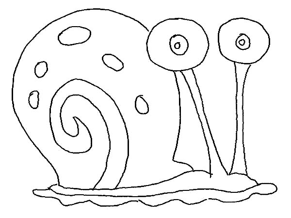 600x450 Gary The Snail Coloring - Gary The Snail Drawing