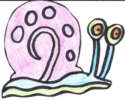 439x350 Gary The Snail Drawing - Gary The Snail Drawing