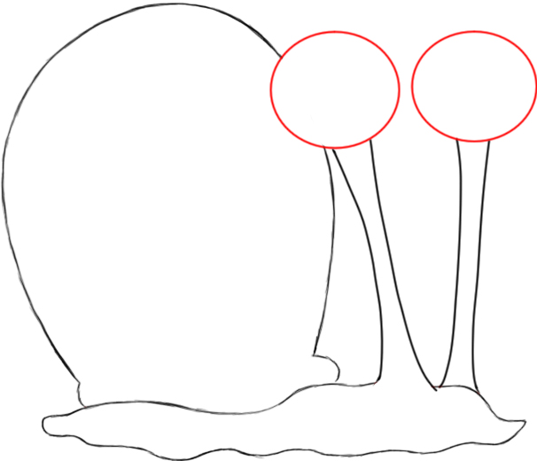 606x520 How To Draw Gary The Snail From Spongebob Squarepants - Gary The Snail Drawing