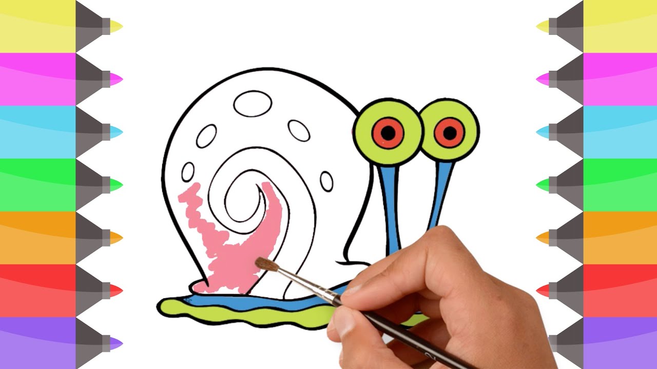 Gary The Snail Drawing at PaintingValley.com | Explore collection of ...