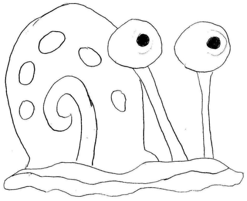 1024x834 Last Chance Gary The Snail Coloring Pages Eleg Unknown - Gary The Snail Drawing