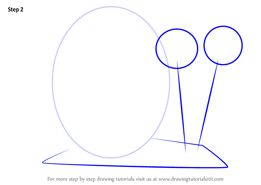 844x598 Learn How To Draw Gary The Snail From Spongebob Squarepants - Gary The Snail Drawing