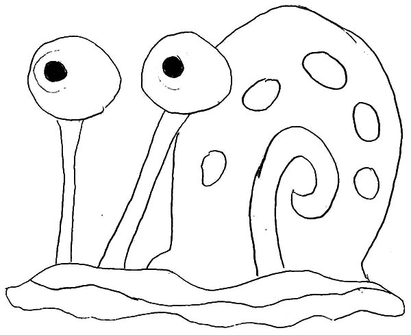600x489 Preschooler Kid Draw Gary The Snail Coloring Pages Color Luna - Gary The Snail Drawing