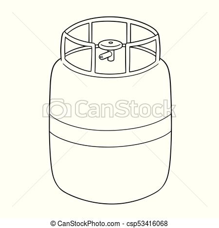 450x470 Vector Of Gas Tank - Gas Drawing