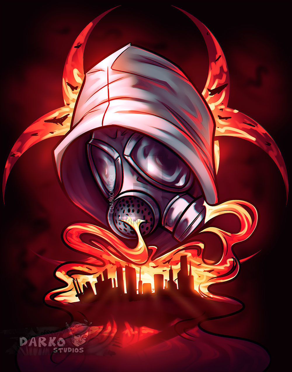 1000x1272 Gas Mask Drawing, Step - Gas Mask Drawing