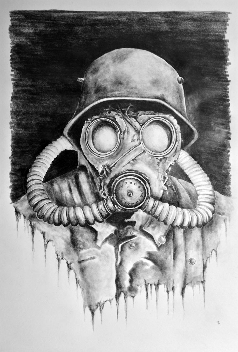 812x1200 Gas Mask Drawing - Gas Mask Drawing