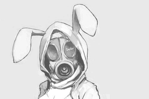 500x335 Yominokuni Via Tumblr Discovered - Gas Mask Drawing Tumblr