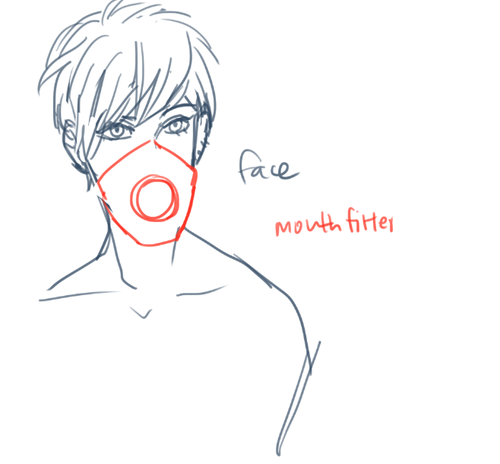 500x464 Tumblr - Gas Mask Drawing Tumblr