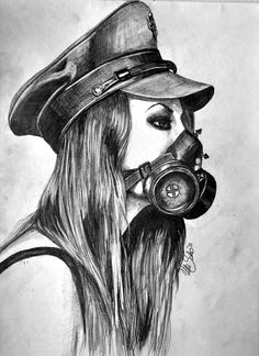 236x324 best gas mask characters images gas masks, anime art, anime guys - Gas Mask Girl Drawing