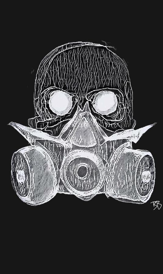 535x900 gasmask skull drawing - Gas Mask Skull Drawing