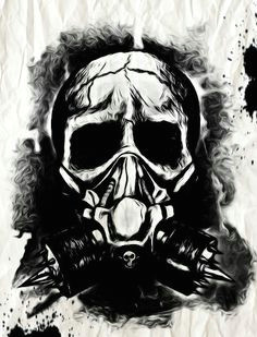 236x309 Skull Drawing With Gas Mask Troller Us - Gas Mask Skull Drawing