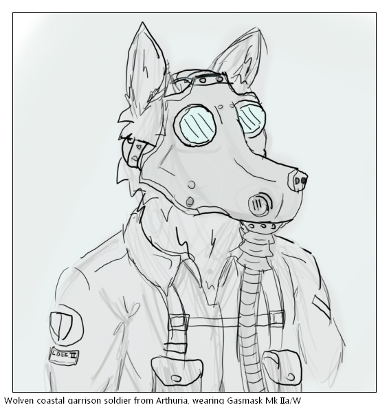 566x589 Gas Mask Arthurian Soldier - Gas Mask Soldier Drawing