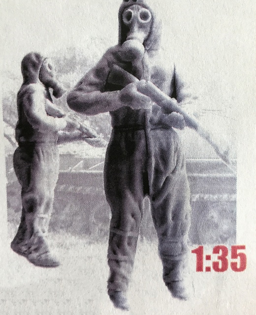 520x640 assembly unpainted scale soviet soldier in gas mask soldier - Gas Mask Soldier Drawing