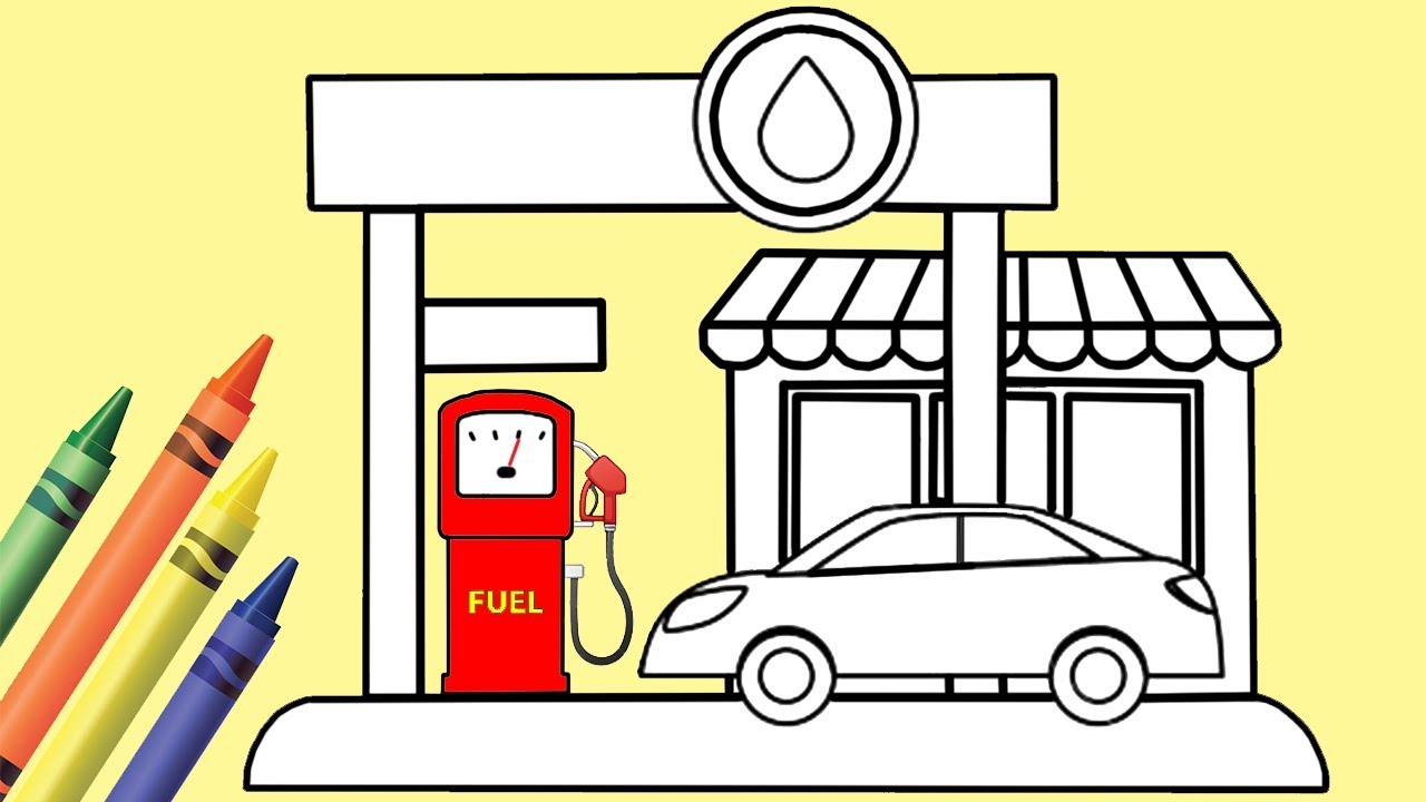Gas Pump Drawing at PaintingValley.com | Explore collection of Gas Pump