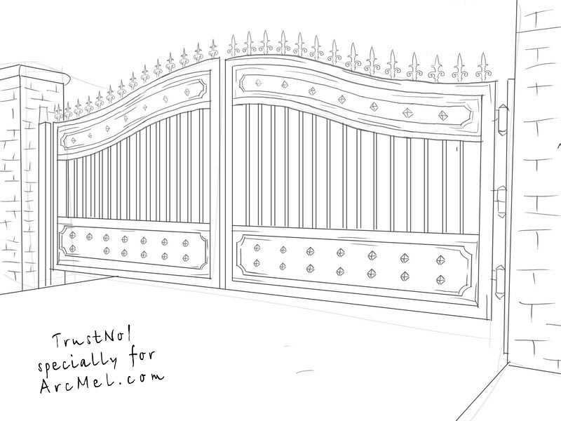 Gate Drawing at Explore collection of Gate Drawing