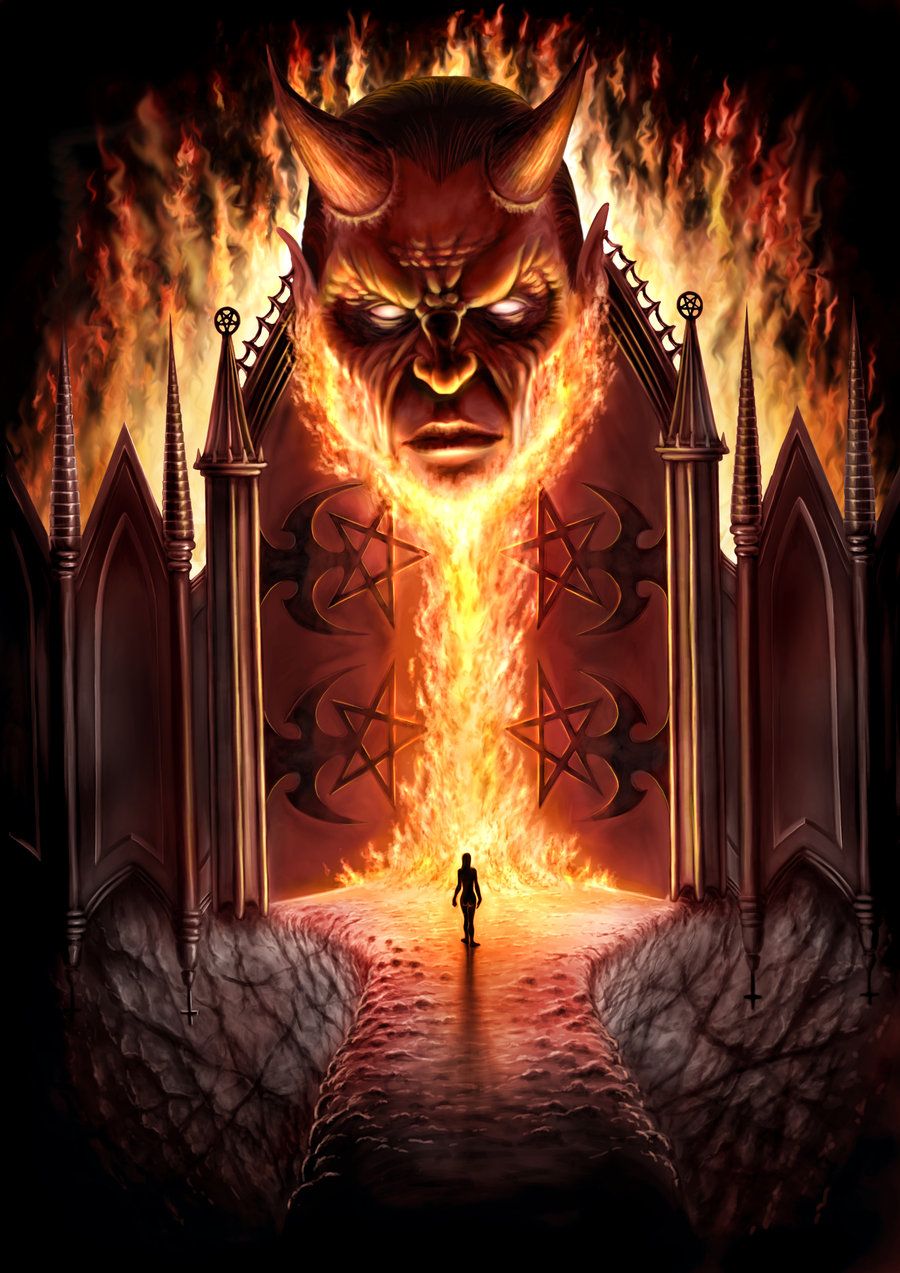 900x1273 Gates Of Hell - Gates Of Hell Drawing