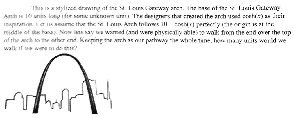 1012x406 Solved This Is A Stylized Drawing Of The St Louis Gatewa - Gateway Arch Drawing