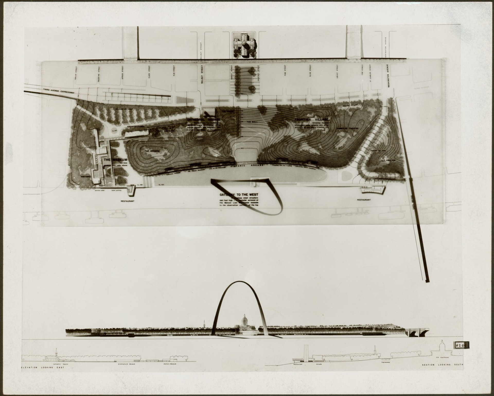 1920x1538 st louis's first riverfront arch missouri historical society - Gateway Arch Drawing