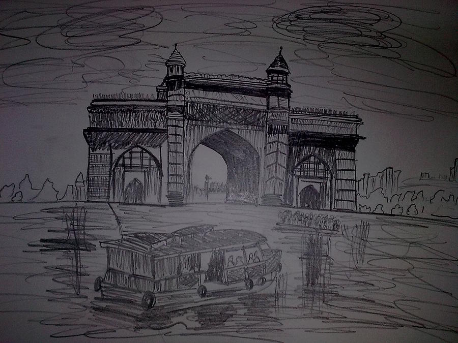 900x675 gateway of india drawing - Gateway Drawing