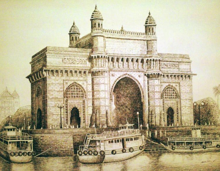 750x584 gateway of india - Gateway Drawing