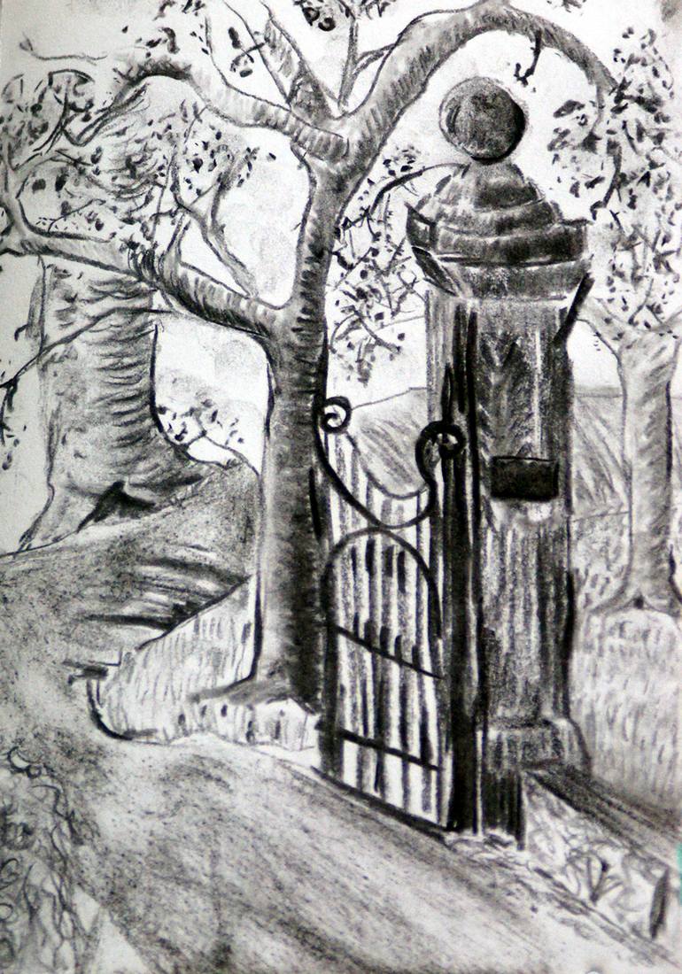 770x1100 gateway to chateau tor zum chateau drawing - Gateway Drawing