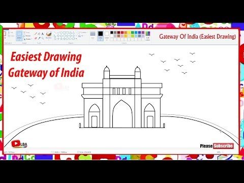 480x360 how to draw gateway of india easy drawing learnbyart - Gateway Drawing