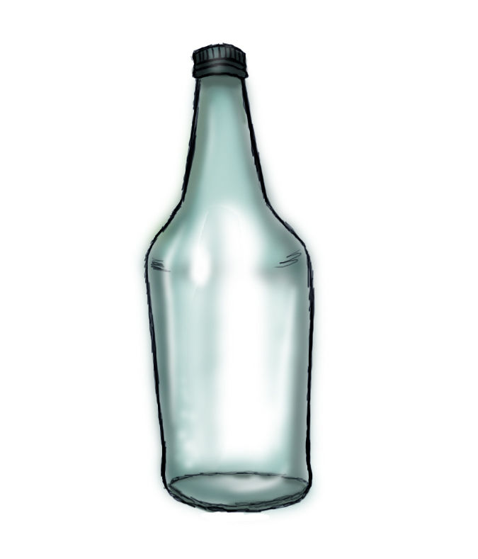 675x789 how to draw a bottle steps - Gatorade Bottle Drawing