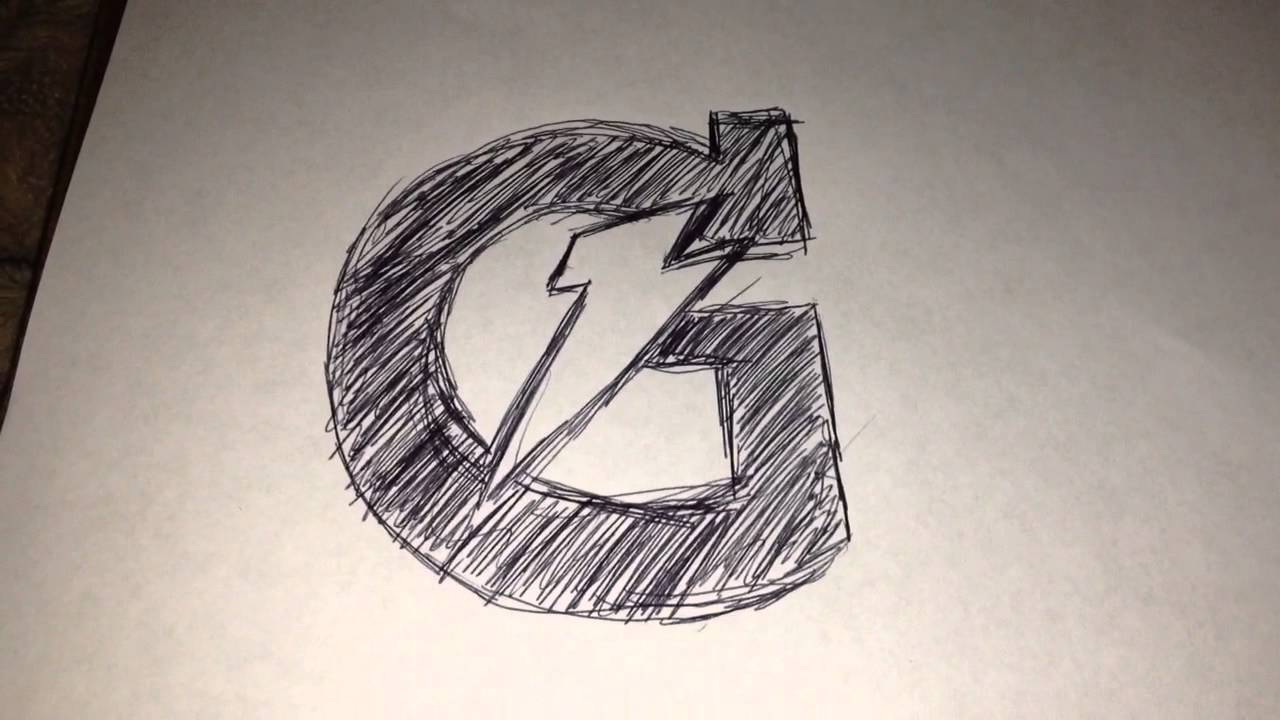 1280x720 how to draw the gatorade logo - Gatorade Bottle Drawing
