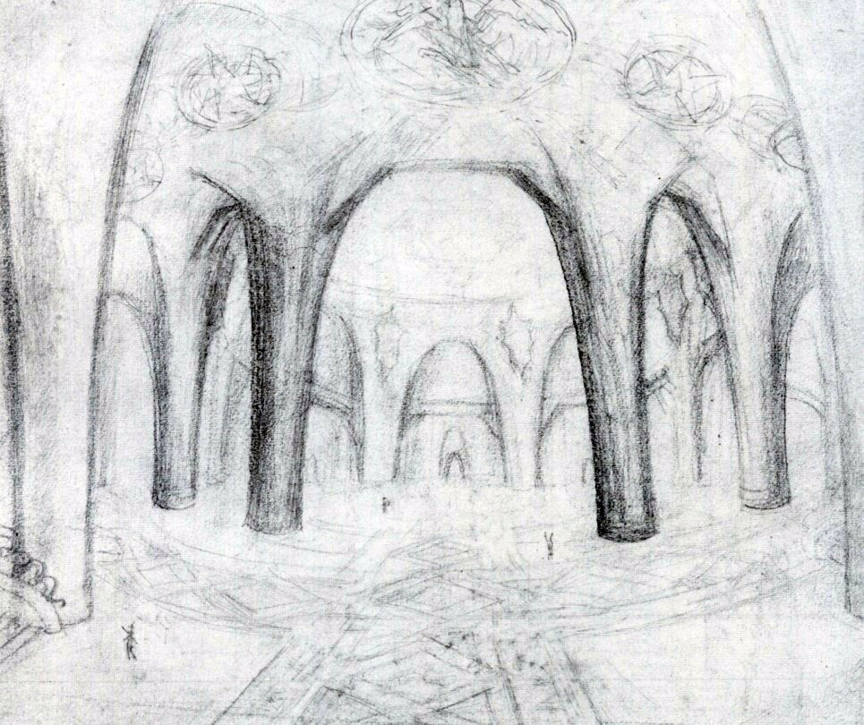 965x810 never built new york projects from gehry and wright that - Gaudi Drawings