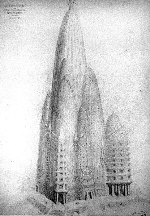 485x700 architectonika some original drawings - Gaudi Drawings