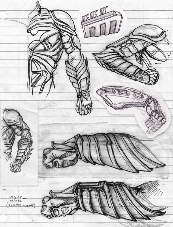 600x786 gauntlets - Gauntlet Drawing