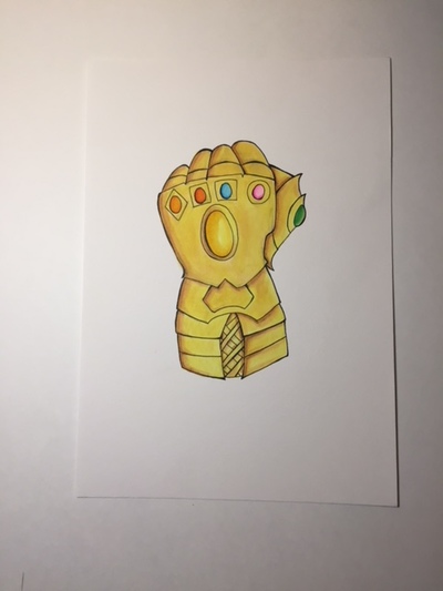 400x533 infinity gauntlet - Gauntlet Drawing
