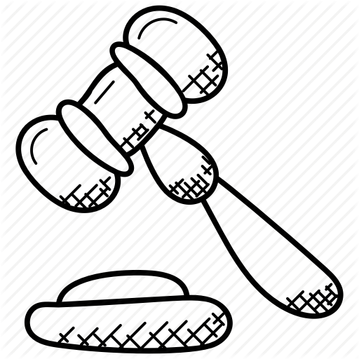 512x512 law drawing gavel transparent png clipart free download - Gavel Drawing