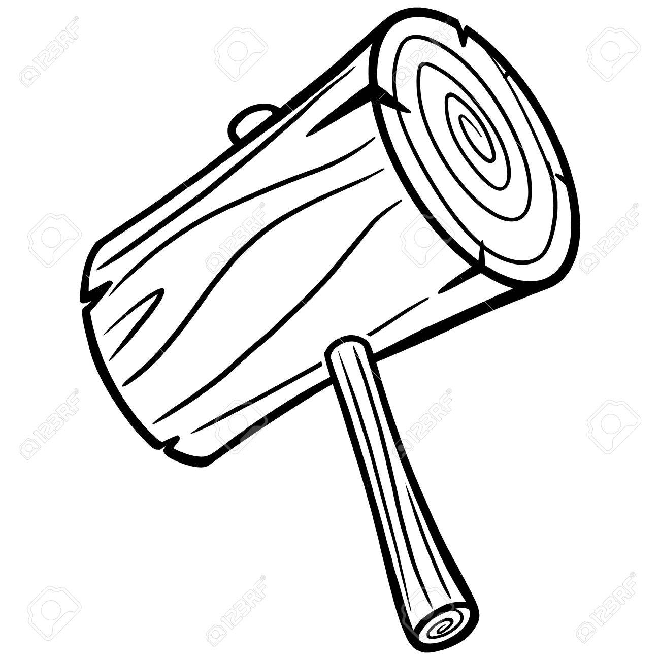 1300x1300 gavel drawing vector for free download - Gavel Drawing